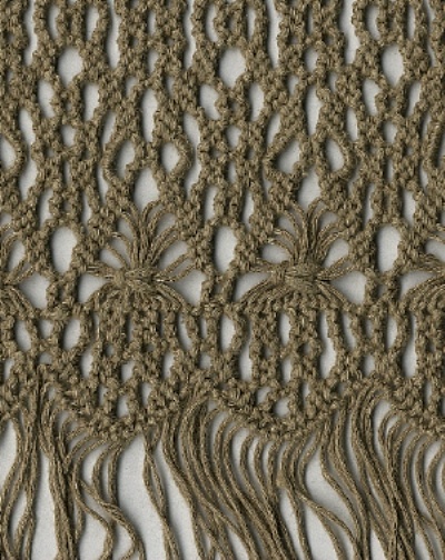 Macramé de elaboración actual